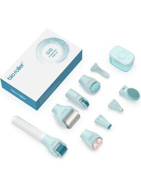 10-in-1 Microneedling Derma Roller Kit with 0.25mm Needles & Storage Case